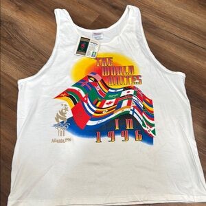 Hanes White 1996 Olympic Games Tank Top